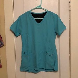 Blue scrubs